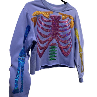 Queen of Sparkles - Purple Multi Skeleton Sweatshirt - Boutique Bella Bella