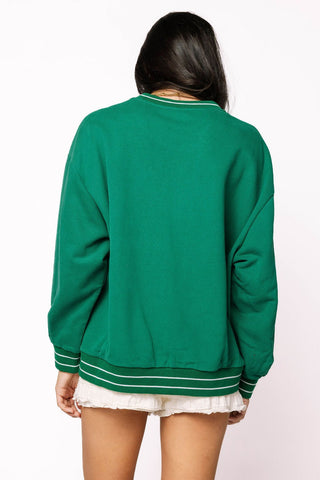 Queen of Sparkles QOS Green French Bulldog Sweatshirt - Boutique Bella BellaQueen of Sparkles