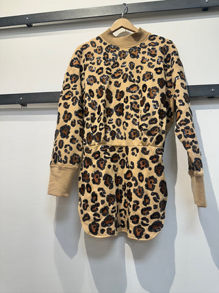 Queen of Sparkles • QOS • Leopard Mock Neck Dress - Boutique Bella BellaActive Wear Dress