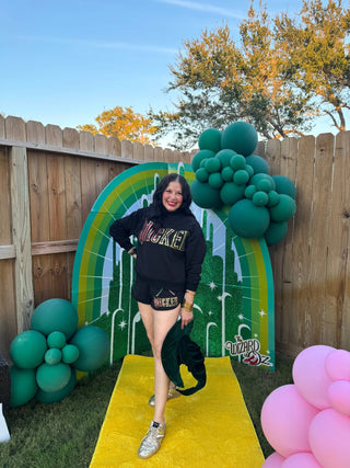 Queen Of Sparkles QOS Licensed Black Broom & Wand Short - Boutique Bella Bellashorts