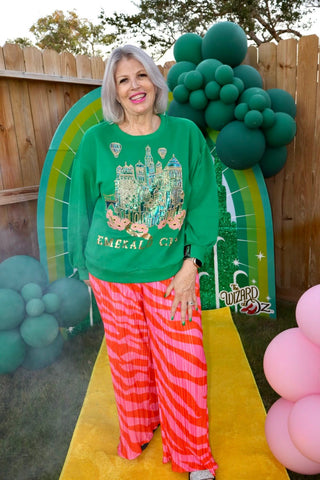 Queen Of Sparkles QOS Licensed Emerald City Sweatshirt - Boutique Bella Bellasweatshirt