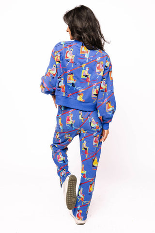 Queen of Sparkles Royal Blue Ski Lift Sweatpants - Boutique Bella Bellasweatpants