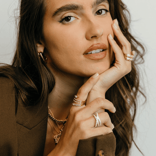 Rachel Criss-Cross Pave Ring - Boutique Bella BellaRing