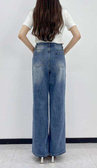 Radiant Gem Wide Leg Jeans - Boutique Bella BellaJeans