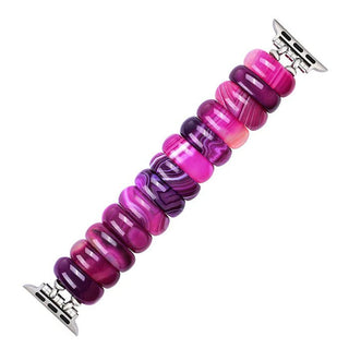 Radiant Orchid Agate Stretch Apple Watch Strap - Boutique Bella BellaApple Watch Band