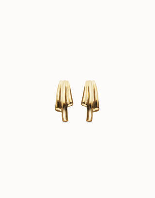Raices Gold - Stud earrings with elongated organic shapes - Boutique Bella BellaUno de 50 - Earrings