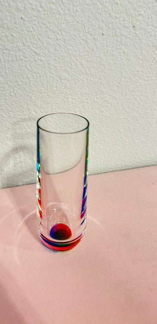 Rainbow 8oz Acrylic Stemless Champagne Glass - Boutique Bella Bellawine glass