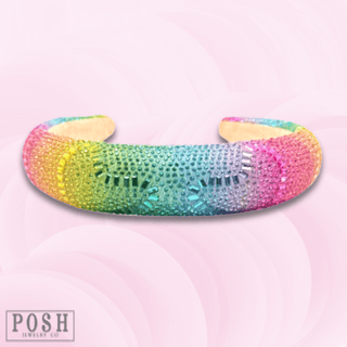 Rainbow rhinestone headband - Boutique Bella BellaHeadbands