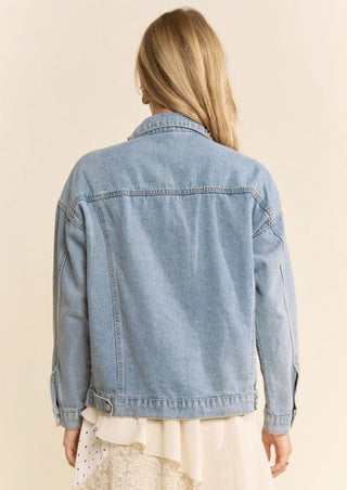 Rainbow Riot Studded Jean Jacket - Boutique Bella BellaJacket