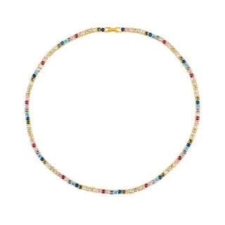 Rainbow Tennis Necklace - Boutique Bella BellaNecklace