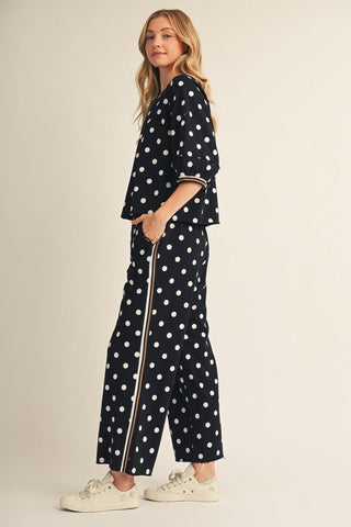 Raw Edge Polka Dot Set - Boutique Bella BellaSet