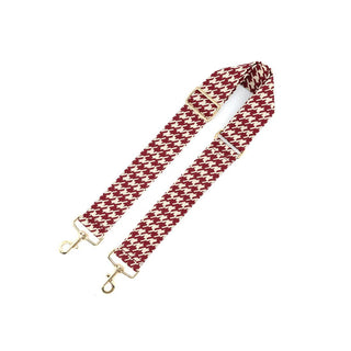 Red and Tan Houndstooth Purse Strap - Boutique Bella BellaAccessory Chain