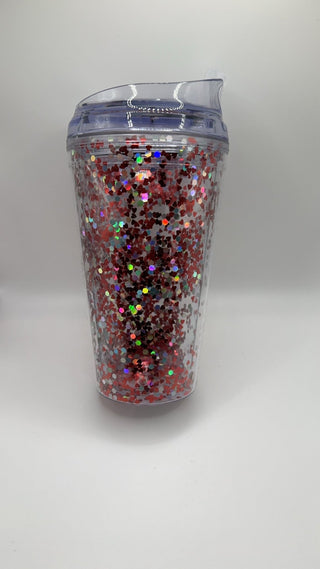 Red Glitter Tumbler - Boutique Bella BellaTumbler