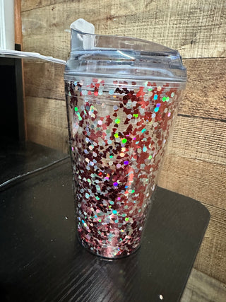 Red Glitter Tumbler - Boutique Bella BellaTumbler