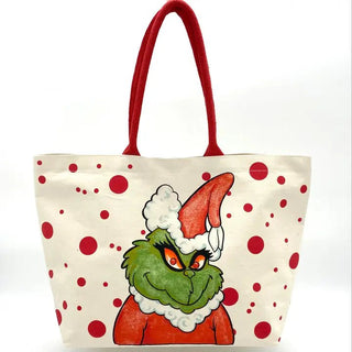 Red Grinch Tote Bag - Boutique Bella BellaTote Bag