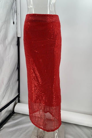 Red Hot Glimmer - Boutique Bella BellaSkirt