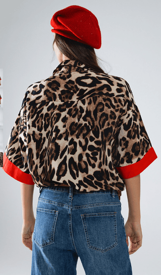 Red Hot Roar Shirt - Boutique Bella BellaButton - Up