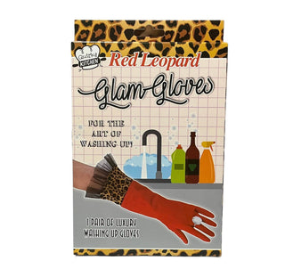 Red Leopard Kitchen Cleaning Gloves - Boutique Bella BellaKitchen Gloves