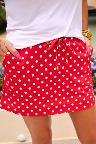 Red Polka Dot Skort - Boutique Bella BellaSkort