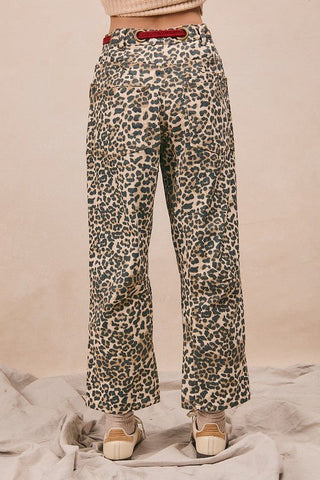 Red Rope Leopard Pants - Boutique Bella Bellapants