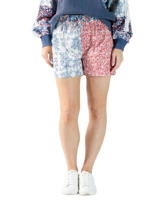 Red, White & Floral Shorts - Boutique Bella BellaShorts