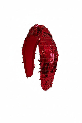 Headband Knot - Shimmy Red