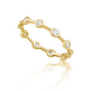 Reese CZ Bezel Ring - Boutique Bella Bellaring