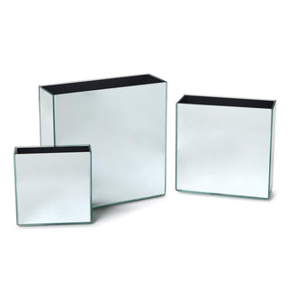 Reflections Square Mirrored Vase - Large - Boutique Bella BellaWall decor