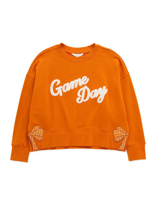 Relaxed Game Day Sweatshirt - Burnt Orange - Boutique Bella BellaSweatshirt