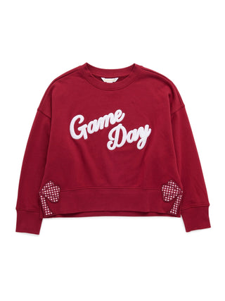 Relaxed Game Day Sweatshirt - Maroon - Boutique Bella BellaSweatshirt