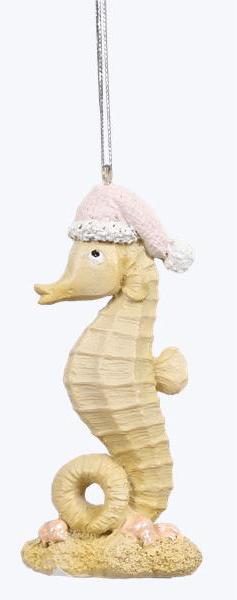 Resin Coastal Christmas Sand Starfish or Seahorse Ornament - Boutique Bella BellaChristmas Ornament