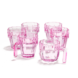 Cactus Stackable Glasses Stacktus Gifts Set Of 6 10 Oz Cactus Shape Glasses With Handles Valentines
