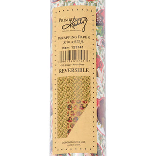 Retro Deer Gift Wrap - Boutique Bella BellaChristmas