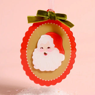 Retro Santa Acrylic Ornament - Boutique Bella BellaChristmas Ornament