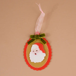 Retro Santa Acrylic Ornament - Boutique Bella BellaChristmas Ornament