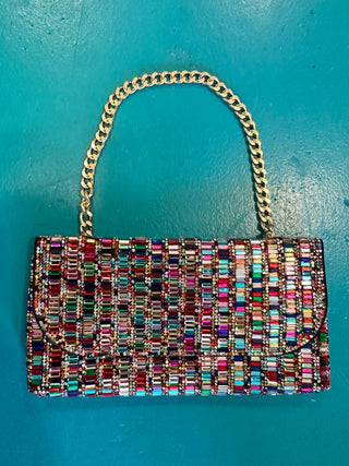 Rhinestone Bling Crossbody Mini Bag - Boutique Bella BellaCrossbody