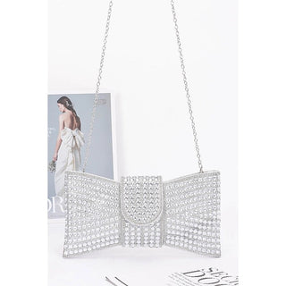 Rhinestone Bow Clutch - Boutique Bella BellaClutch