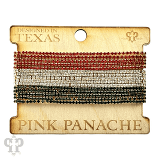 Rhinestone bracelet set, multiple strands - Boutique Bella BellaBracelets