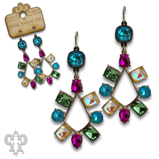 Rhinestone chandelier teardrop earring with Austrian crystal - Boutique Bella BellaEarrings