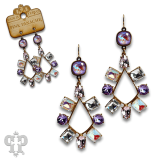 Rhinestone chandelier teardrop earring with Austrian crystal - Boutique Bella BellaEarrings