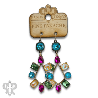 Rhinestone chandelier teardrop earring with Austrian crystal - Boutique Bella BellaEarrings