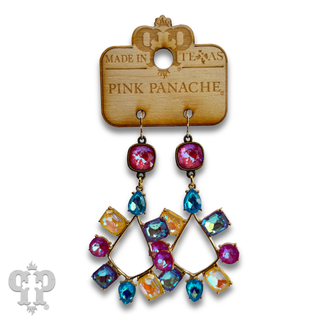 Rhinestone chandelier teardrop earring with Austrian crystal - Boutique Bella BellaEarrings