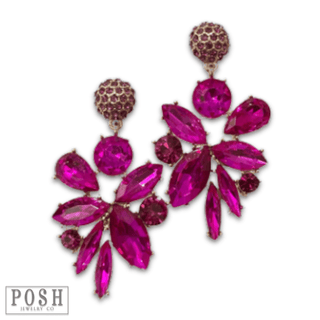 Rhinestone statement earring, last call - Boutique Bella BellaEarrings