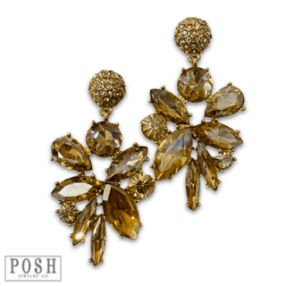 Rhinestone statement earring, last call - Boutique Bella BellaEarrings
