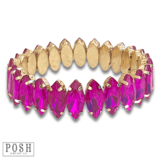 Rhinestone stretch bracelet - LC - Boutique Bella BellaBracelets