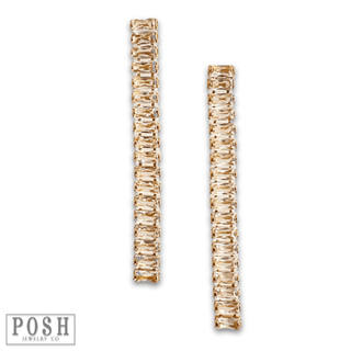 Rhinestone tennis earring - Boutique Bella BellaEarrings