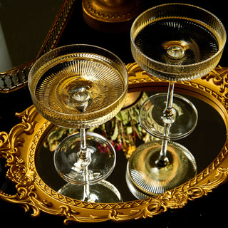 Cocktail Coupe Goblet Glasses Premium Barware Gift Elegant Drinkware Collection
