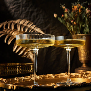 Cocktail Coupe Goblet Glasses Premium Barware Gift Elegant Drinkware Collection