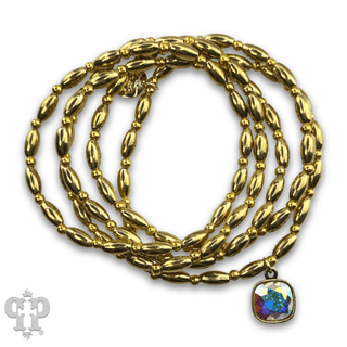 Rice bead bracelet with a crystal from Swarovski® - Boutique Bella BellaBracelets