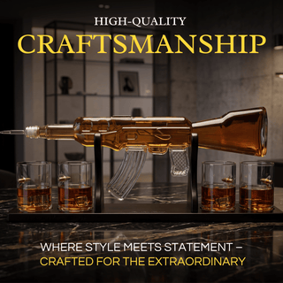 Rifle M16 Gun Decanter Premium Barware Gift Elegant Drinkware Collection - Boutique Bella BellaDecanter Sets